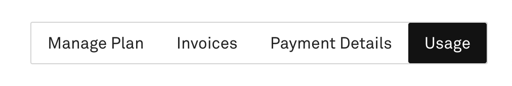 Usage tab